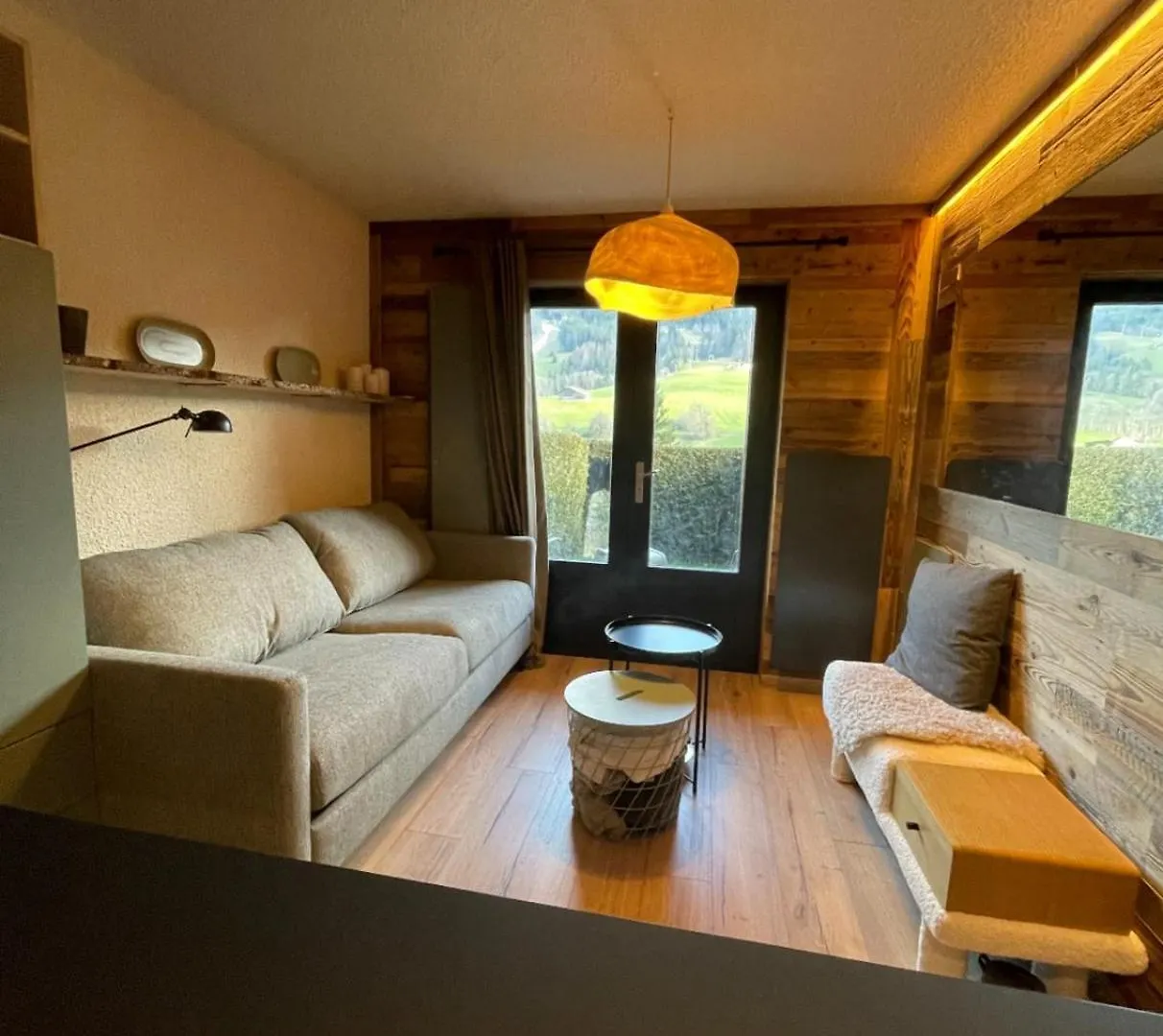 Lägenhet Charming Studio With Terrace And Garden Praz-sur-Arly Frankrike